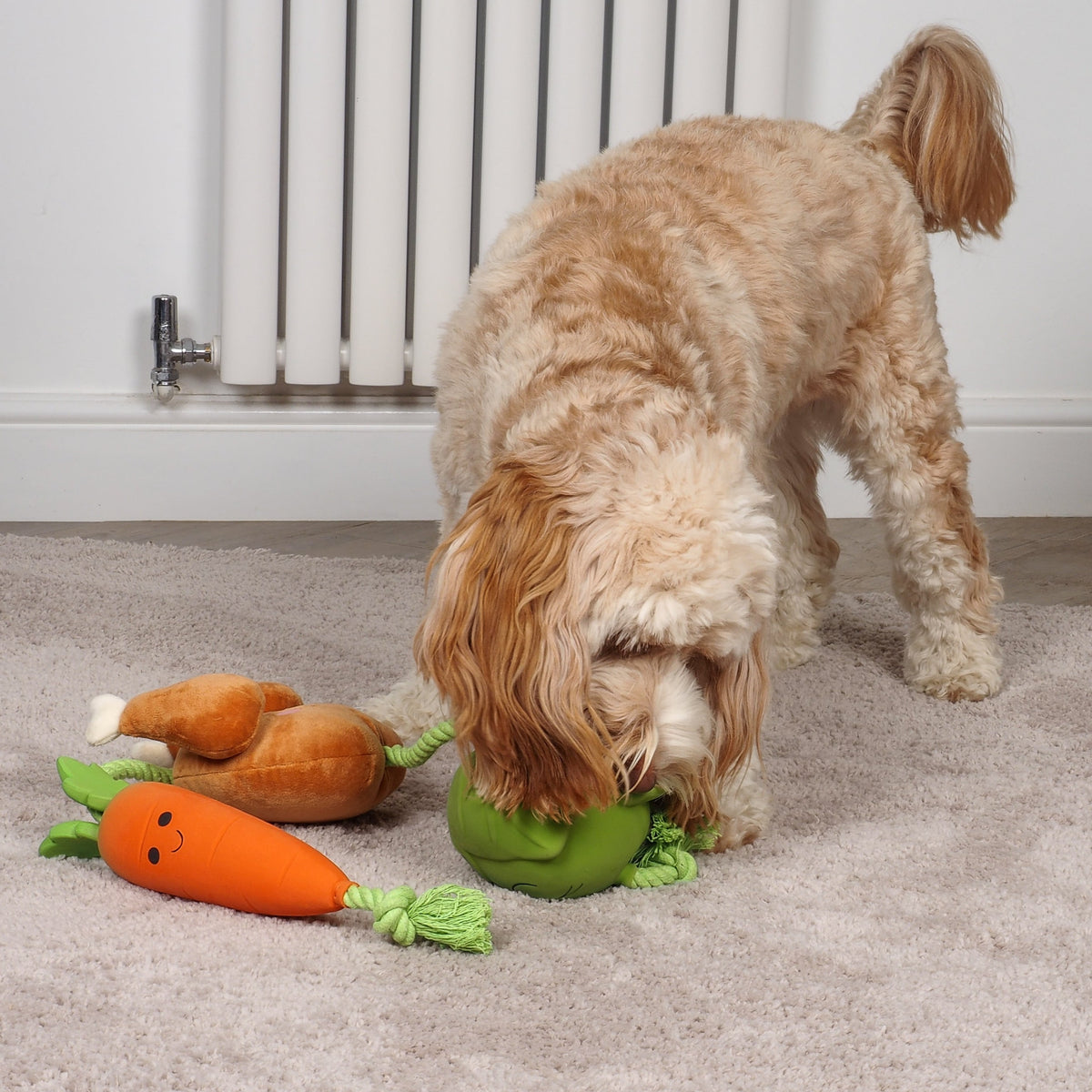 Petstages Carrot Stuffer Dog Toy, Medium