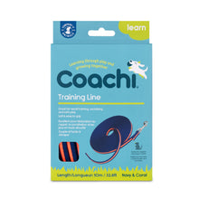 Load image into Gallery viewer, Coachi Training Line Navy &amp; Coral 10m, dog lead, dog training lead, large dogs, puppy, puppies, training, long lead, 10m lead, dog essentials, dog walking, dog training, recall line, recall lead