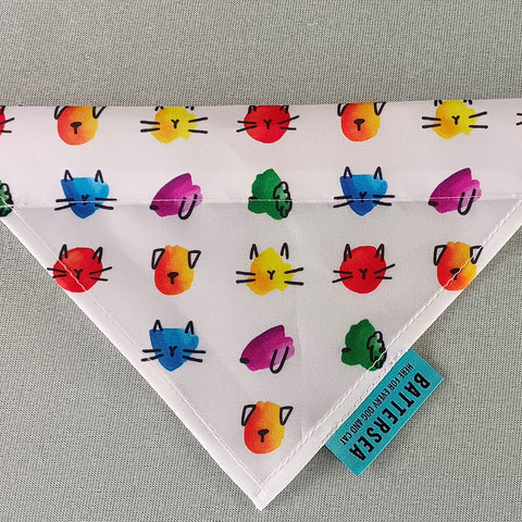 Battersea Pride Dog Bandana, dog bandana, pride, dog accessory, pride bandana, london pride, battersea bandana