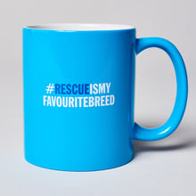 Load image into Gallery viewer, Battersea Wear Blue for Rescue Ceramic Mug, WBFR mug, Battersea mug, Wear Blue for Rescue, Battersea, WBFR, Battersea branded, Battersea merchandise, Supporting Rescue, Rescue is my favourite breed, wearblueforrescue,