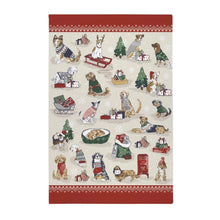 Load image into Gallery viewer, Merry Mutts Cotton Tea Towel, tea towel, kitchenware, dogs, christmas presents