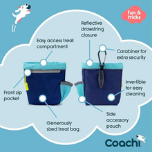 Load image into Gallery viewer, Coachi Train &amp; Treat Bag Light Blue