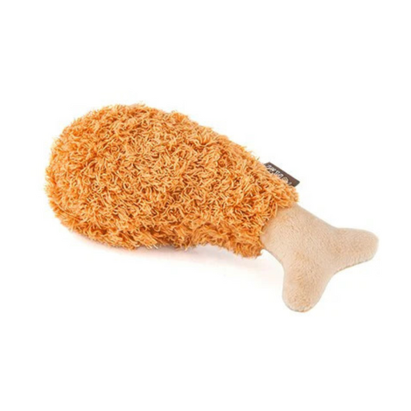 Fried Chicken Plush Dog Toy