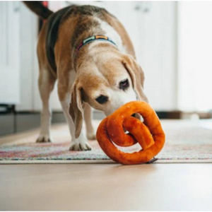 Pretzel Plush Dog Toy