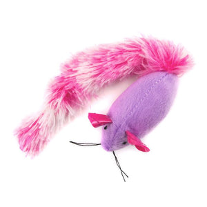 Plush Purple Mouse Cat Toy, mouse, cat toy, cat stimulation,  cat plush toy