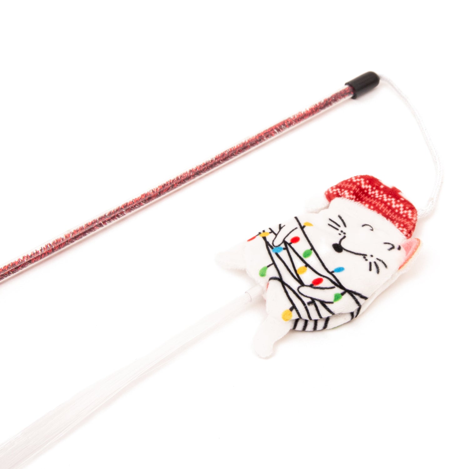 Lights Tangled Mouse Cat Dangler 40cm Wand Toy, Chilly Penguin Cat Dangler 40cm Wand Toy, cat wand, cat toy, cat enrichment