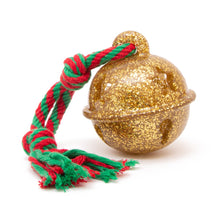 Load image into Gallery viewer, TPR Treat Bell 9cm &amp; Knotted Rope Dog Toy, treat toy, dog enrichment, Dog toy, dog plush, Christmas gift, Christmas dog, dog tug toy,
