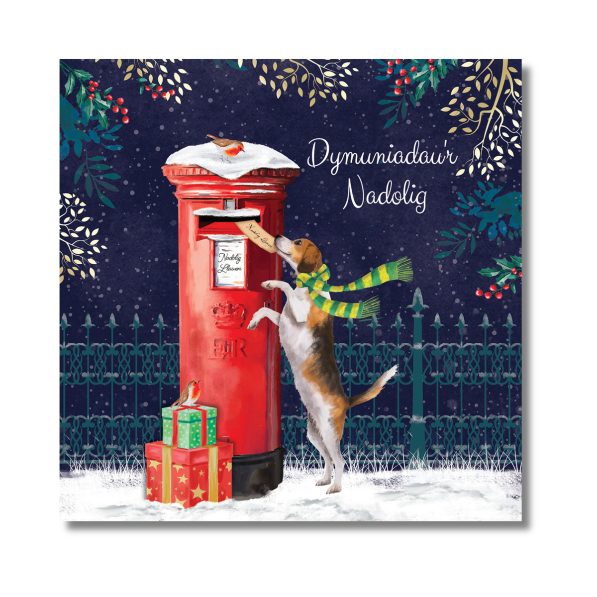 Battersea Christmas Post Single Card - Welsh – Battersea Shop