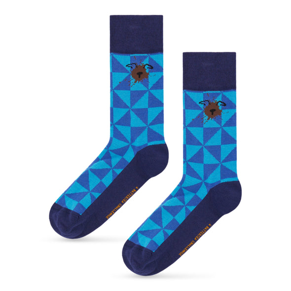 Battersea Muddy Dog Socks - Mosaic Design