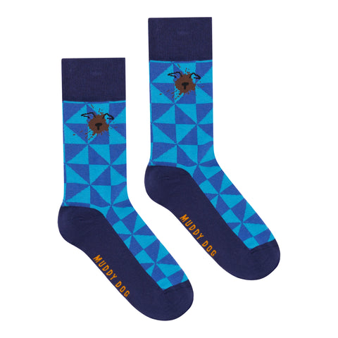 Battersea Muddy Dog Socks - Mosaic Design