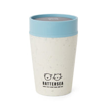 Load image into Gallery viewer, Battersea Recycled Travel Mug Cream &amp; Blue