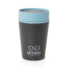 Load image into Gallery viewer, Battersea Recycled Travel Mug Black &amp; Blue