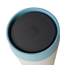 Load image into Gallery viewer, Battersea Recycled Travel Mug Cream &amp; Blue