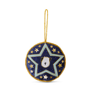 Battersea Dog Hanging Decoration Blue Star