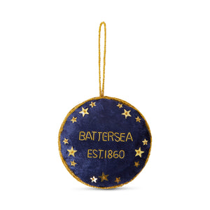 Battersea Cat Hanging Decoration White Star