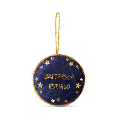 Battersea Dog Hanging Decoration Blue Star