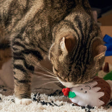 Load image into Gallery viewer, Catnip Christmas Pudding Cat Toy