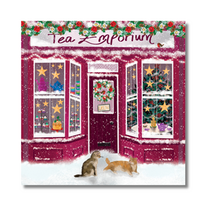 Battersea Christmas Tea Emporium Single Card