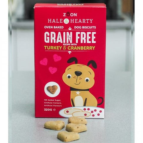 Hale & Hearty Turkey & Cranberry Grain Free Biscuits 320g