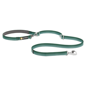 Switchback Double Ended Dog Lead River Rock Green