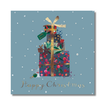 Load image into Gallery viewer, Battersea Berry Bauble &amp; Present Stack Christmas Card Twin Pack