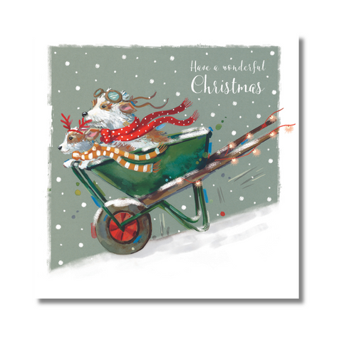 Battersea Light Up Christmas & A Wheelie Good Christmas Card Twin Pack