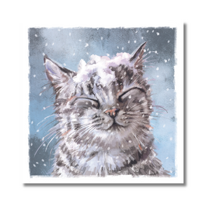 Battersea Snowfall Cat & Magical Moonlight Christmas Card Twin Pack