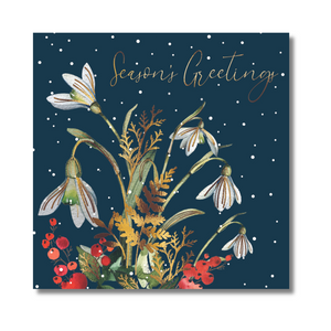 Battersea Winter Botanical & Snowdrops And Berries Christmas Card Twin Pack