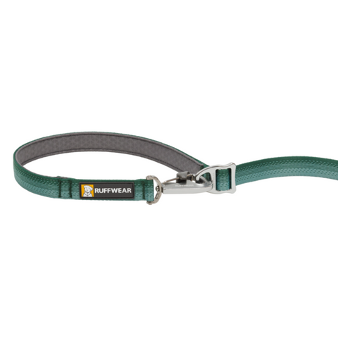 Switchback Double Ended Dog Lead River Rock Green