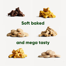 Load image into Gallery viewer, Peanut with Coconut &amp; Turmeric Dog Treats, dog treats, plant-based dog treats, dog training, dog biscuits, dog food,