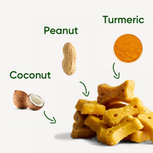 Load image into Gallery viewer, Peanut With Coconut &amp; Turmeric Dog Treats