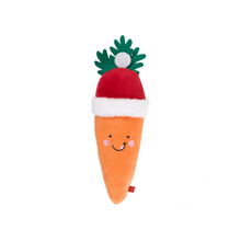 Load image into Gallery viewer, Santa Carrot Dog Toy