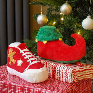Festive Choo-Shoo Elf Shoe Dog Toy, Christmas, Christmas toy, plush, dog toy, dog plush,