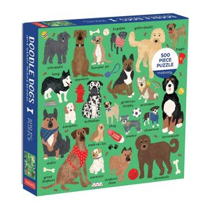 Doodle Dog And Other Mixed Breeds 500 Piece Family Jigsaw Puzzle