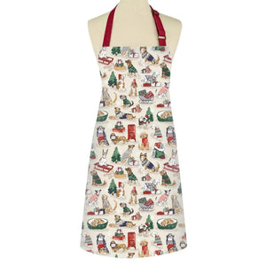 Merry Mutts Cotton Apron, kitchenware, dogs, christmas presents