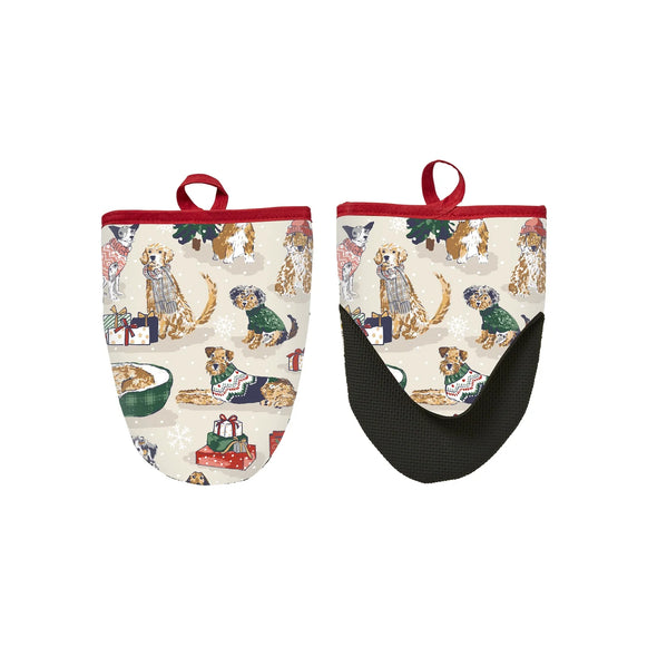 Merry Mutts Cotton Micro Mitts, oven mitts, kitchenware, dogs, christmas presents