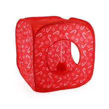 Load image into Gallery viewer, Candy Cane Pop Up Cube Cat Toy