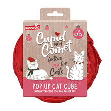 Load image into Gallery viewer, Candy Cane Pop Up Cube Cat Toy