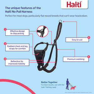 Halti No Pull Dog Harness Black