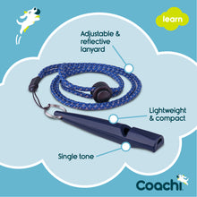 Load image into Gallery viewer, Coachi Dog Training Whistle Navy