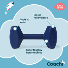 Load image into Gallery viewer, Coachi Dog Training Dumbbell Navy Small