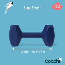 Load image into Gallery viewer, Coachi Dog Training Dumbbell Navy Small