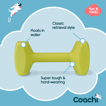 Load image into Gallery viewer, Coachi Dog Training Dumbbell Lime Medium