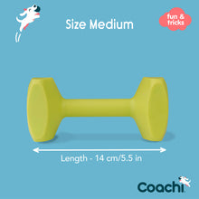 Load image into Gallery viewer, Coachi Dog Training Dumbbell Lime Medium