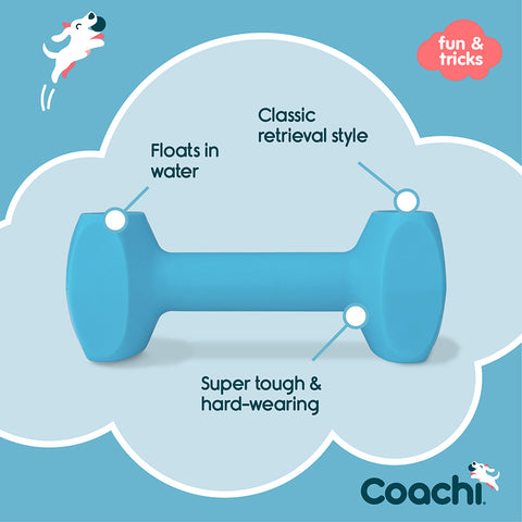 Coachi Dog Training Dumbbell Light Blue Large