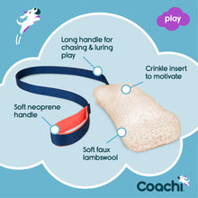 Load image into Gallery viewer, Coachi Chase &amp; Crinkle Dog Toy