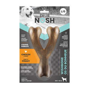 Zeus Nosh Strong Wishbone Chicken Flavour Dog Toy