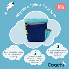 Load image into Gallery viewer, Coachi Train &amp; Treat Bag Light Blue