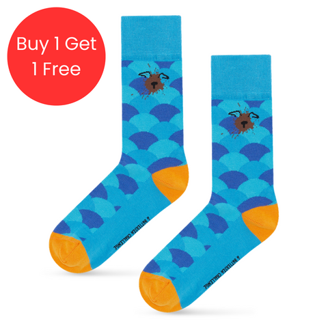 BOGOF - Battersea Muddy Dog Socks - Fan Design