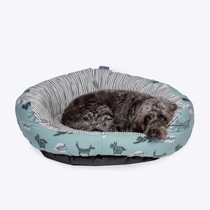 Battersea Playful Dogs Round Deluxe Slumber Bed